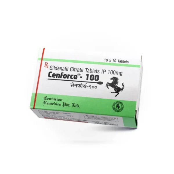 Caja de Cenforce 100 mg con sildenafilo 100 mg