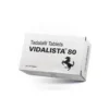 Caja Vidalista Black 80 mg Caja de Vidalista Black 80 mg con tadalafil 80 mg