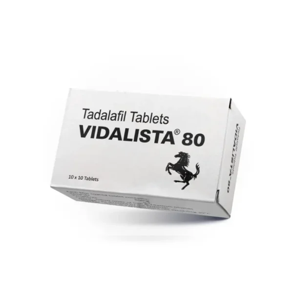 Caja Vidalista Black 80 mg Caja de Vidalista Black 80 mg con tadalafil 80 mg