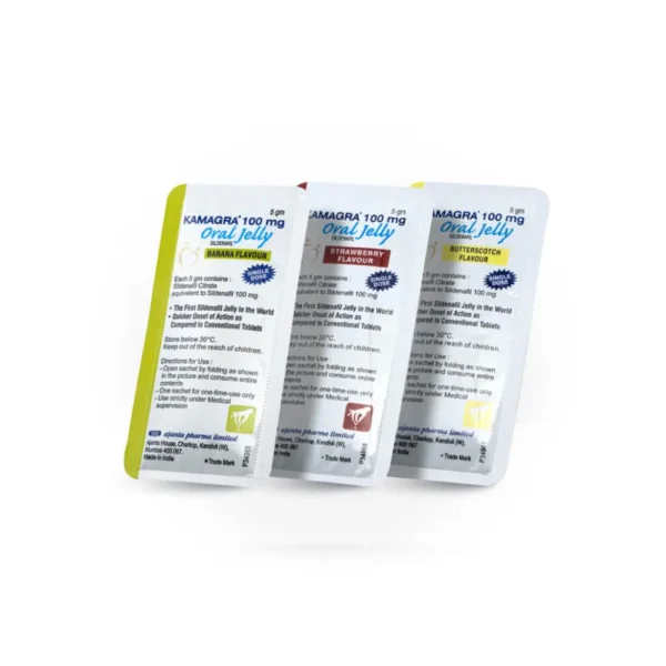 Variedad de Kamagra Oral Jelly Variedad de sabores de Kamagra Oral Jelly 100 mg