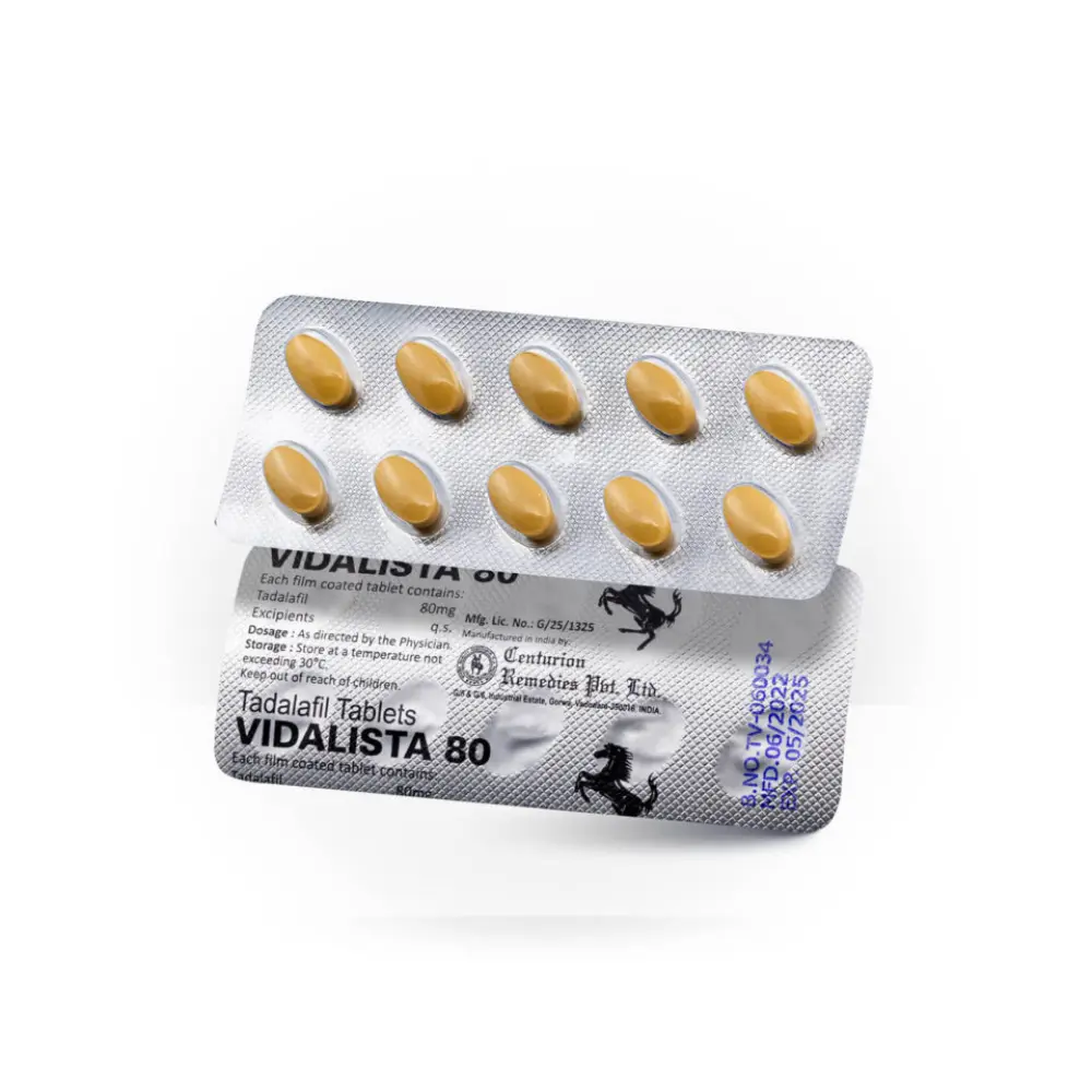 Vidalista Black 80 mg con tadalafil 80 mg